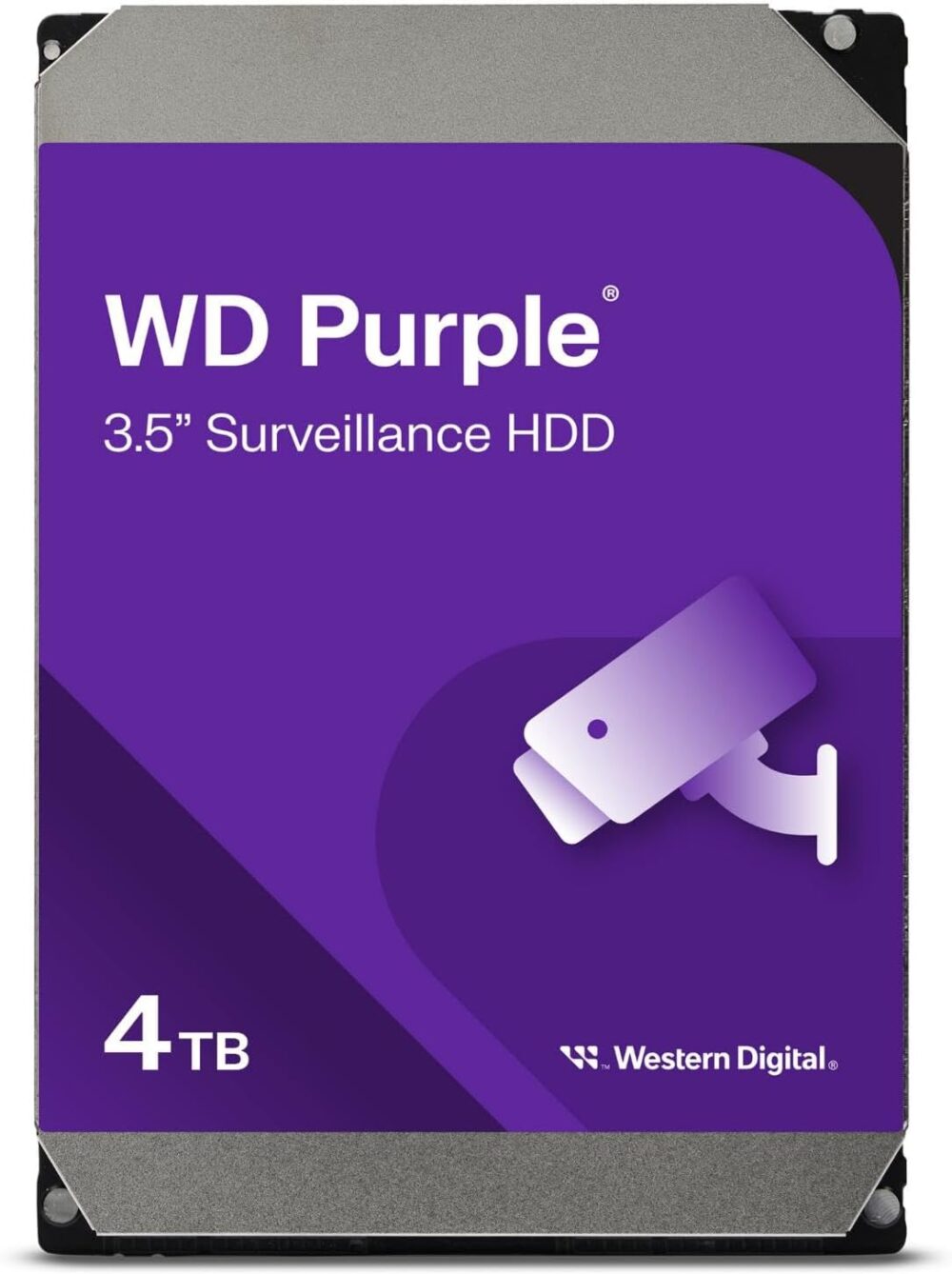 Disque dur interne 3.5" Western Digital Purple 4 To pour systèmes de vidéo surveillance et de sécurité (WD43PURZ)