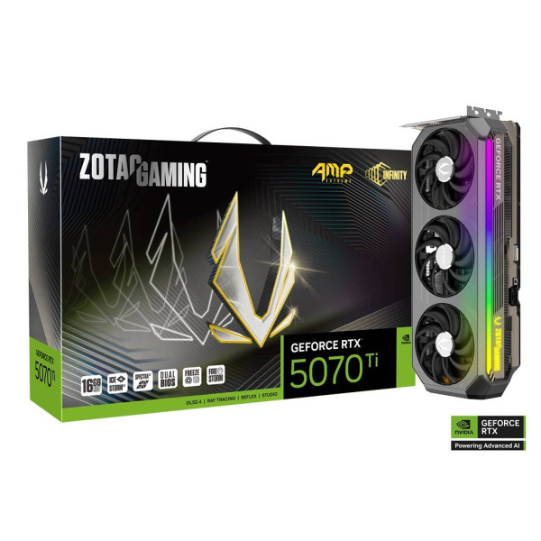 ZOTAC GAMING GeForce RTX 5070 TI SOLID CORE 16GB GDDR7 Maroc : carte graphique avec une puissance extrême, refroidissement et graphismes 4K ultra-fluides.