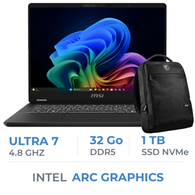 MSI-Prestige 14 AI+ Evo C2VMG-037MA | Stellar Gray | 14" 2.8K OLED (120Hz) | Intel Arc Graphics | Ultra 7 258V | 32GB DDR5 | 1TB NVMe SSD | W11H |W/BAG — 4711377376419