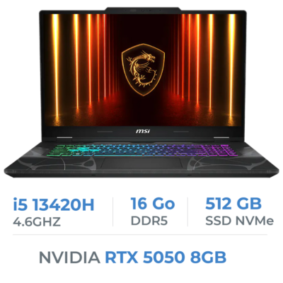 MSI-Cyborg 15 B13WEKG-1249FRNN | 15.6(144Hz) FHD | i5-13420H | 16GB DDR5 | 512GB SSD Gen 4 | RTX 5050 | W11H Plus — 4711377462204
